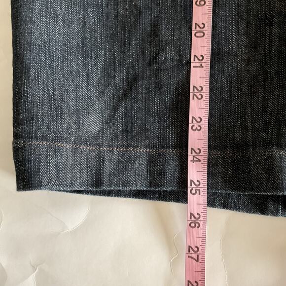 VTG Y2K Fashion Bug Denim Skirt Sz 18W Blue Pleated Knee Length Academia Preppy - Picture 8 of 8